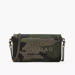 NWT Marc Jacobs Women's The Camo Jacquard Chain Mini Bag